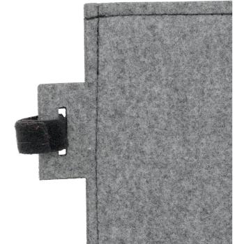 Wandschirm aus Filz, Quadrat, grau, 60 x 60