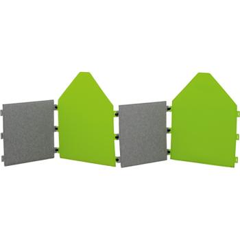 Wandschirm aus Filz, Quadrat, grau, 60 x 60