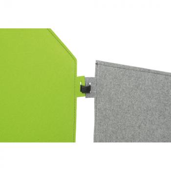 Wandschirm aus Filz, Haus, grau, 70 x 90