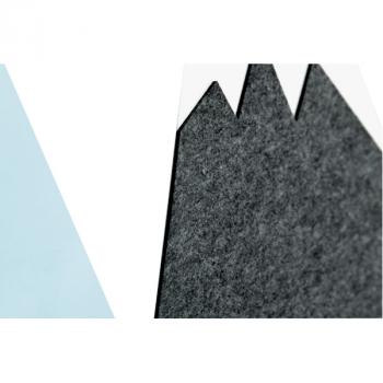 Filz-Wandapplikation, Alpenblick