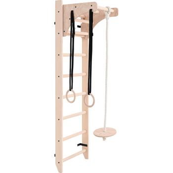 Sprossenwand mit Klimmzugbügel, Holzgestell
