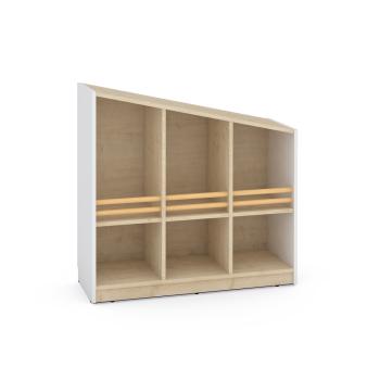 FLO Schrank M, Giebel links, weiss