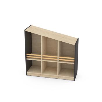 FLO Schrank M, Giebel links, anthrazit