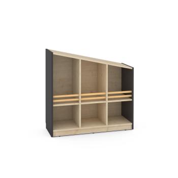 FLO Schrank M, Giebel links, anthrazit