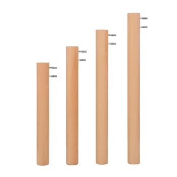 FLO Runde Tischbeine, 4er Set, TH 52 cm