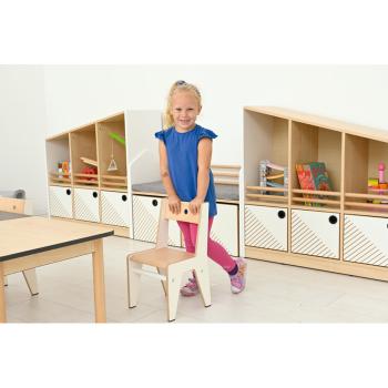 FLO Stuhl 1, SH 26 cm, weiss