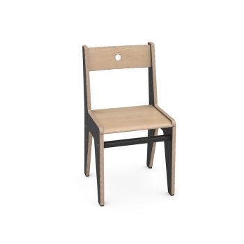 FLO Stuhl 2, SH 31 cm, schwarz