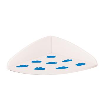 Eckmatte mit Wandschutz - Wölkchen