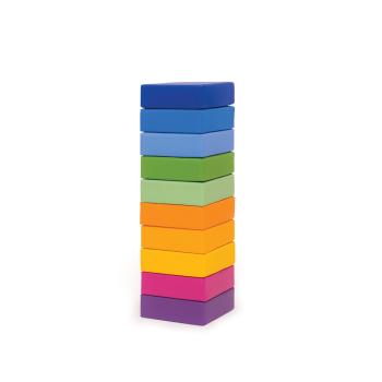 Sitzkissen Regenbogen, quadratisch, H 10 cm - 10er-Set