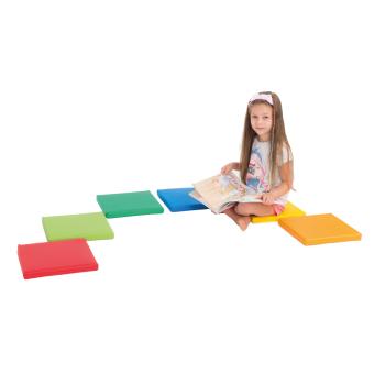 Sitzkissen quadratisch, H 3 cm, 6er-Set