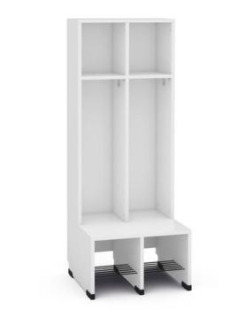 Garderobe Tropfen 2, SH 31 cm, weiss