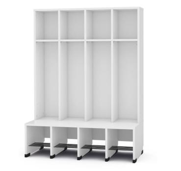 Garderobe Tropfen 4, SH 31 cm, weiss