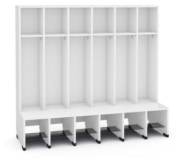 Garderobe Tropfen 6, SH 31 cm, weiss