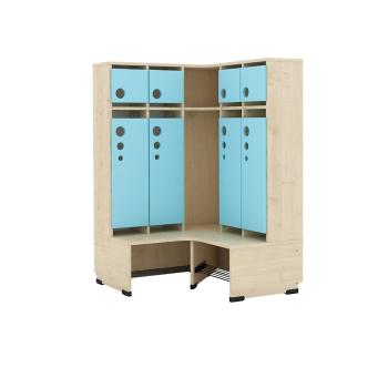 Eckgarderobe Tropfen 5, SH 31 cm