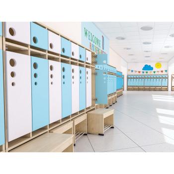 Garderobe Tropfen mit ausziehbarer Bank 2, SH 35 cm