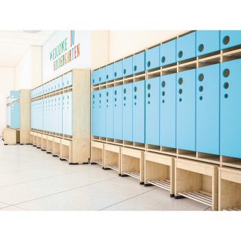 Garderobe Tropfen mit ausziehbarer Bank 4, SH 26 cm