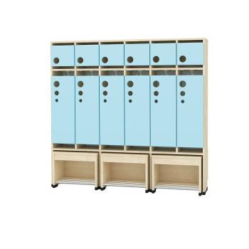 Garderobe Tropfen mit ausziehbarer Bank 6, SH 31 cm