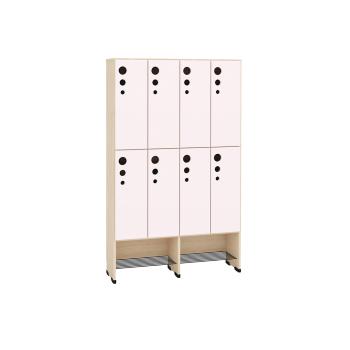 Garderobeschrank Tropfen, 8 Fächer