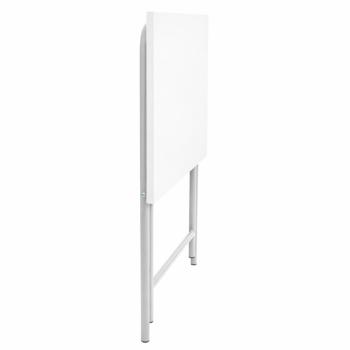 Klapptisch Ivo - alufarben - weiss