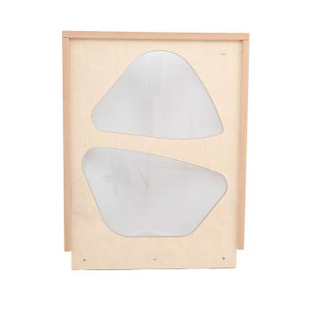 Modulare Spielecke ModuPlay – Wand D, mit 2 Fenstern, farblos