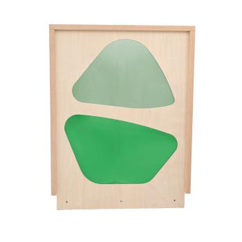 Modulare Spielecke ModuPlay – Wand E, mit 2 Fenstern, grün