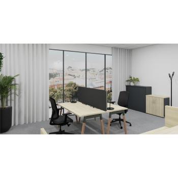 Twin Akustikpaneel für den Schreibtisch, graphit