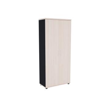 Basic Akten- und Kleiderschrank H 183, anthrazit, Front Akazie