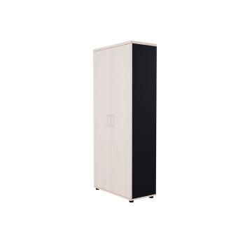 Basic Akten- und Kleiderschrank H 183, anthrazit, Front Akazie