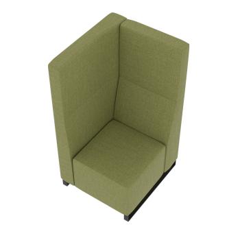 Universum Einsitzer, H 133 cm, linke Lehne, Bezug KG (899028-T2-B2L)
