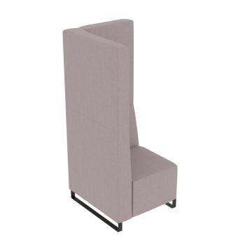Universum Einsitzer, H 163 cm, linke Lehne, Bezug KG (899028-T3-B3L)