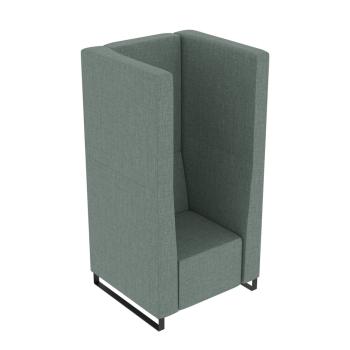 Universum Einsitzer, H 163 cm, 2 Lehnen, Bezug KG (899028-T3-B3LP-KG)