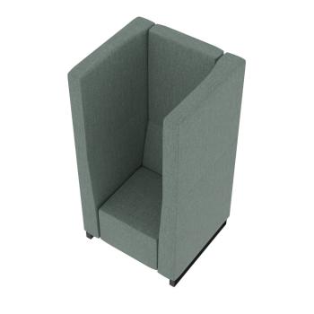 Universum Einsitzer, H 163 cm, 2 Lehnen, Bezug KG (899028-T3-B3LP-KG)