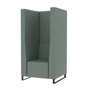 Universum Einsitzer, H 163 cm, 2 Lehnen, Bezug KG (899028-T3-B3LP-KG)