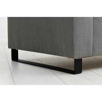 Universum Zweisitzer, H 82 cm, 2 niedrige Armlehnen, Textil Kidglove