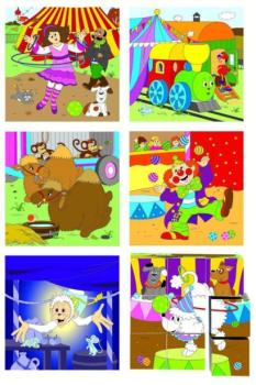 Holzbilderwürfel Zoo