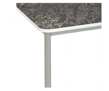 Flüstertisch 6, wellenförmig gross, Tischhöhe 76 cm - graphit
