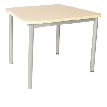 MILA Tisch 6, 70x70 cm Tischhöhe 76 cm - Birke