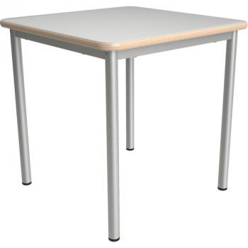 MILA Tisch 3 HPL, 70x70 cm Tischhöhe 58 cm - HPL grau
