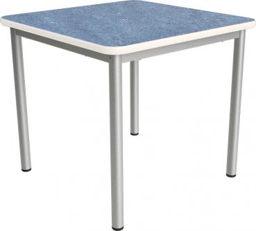 Flüstertisch PLUS 5, 70 x 70 cm, Tischhöhe 71 cm - blau