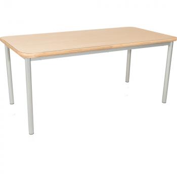 MILA Tisch 6 HPL, 140x70 cm, Tischhöhe 76 cm - HPL Buche