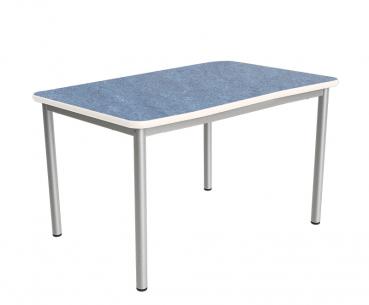Flüstertisch PLUS 2, 140 x 70 cm, Tischhöhe 53 cm - blau