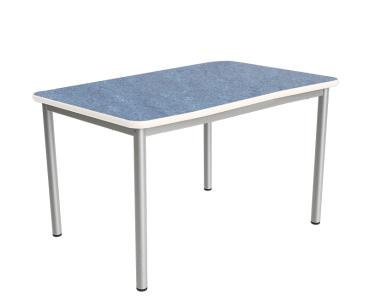 Flüstertisch PLUS 4, 140 x 70 Tischhöhe 64 cm - blau