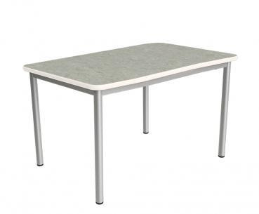 Flüstertisch PLUS 2, 140 x 70 cm, Tischhöhe 53 cm - grau