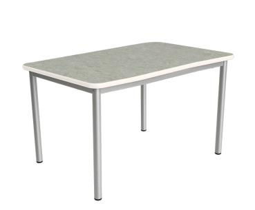 Flüstertisch 2, 140 x 70 cm, Tischhöhe 53 cm - grau