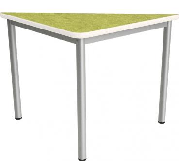 Flüstertisch PLUS 5, dreieckig, Seite 80 cm, Tischhöhe 71 cm - grün