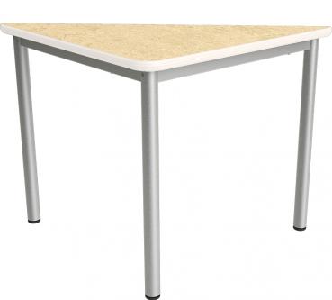Flüstertisch PLUS 5, dreieckig, Seite 90 cm, Tischhöhe 71 cm - beige