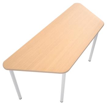 MILA Tisch 4, trapezförmig, Seite 140 cm, Tischhöhe 64 cm - Birke