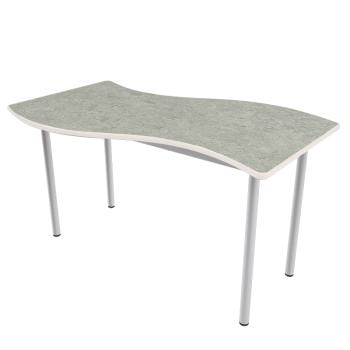Wellenförmige Flüstertische MILA, gross (B9011)