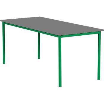 MILA Tisch 160x80, Tischhöhe 64 cm, gerade Ecken - grün - grau