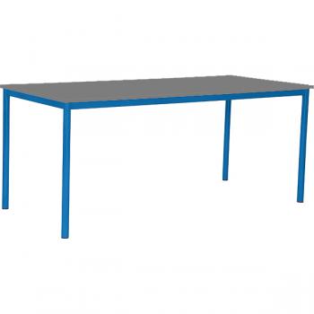 MILA Tisch 180x80, Tischhöhe 53 cm, gerade Ecken - blau - grau